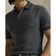 RLX Ralph Lauren Cotton Coolmax Rajut Golf Polo Shirt - Grey Combo