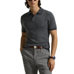 RLX Ralph Lauren Cotton Coolmax Rajut Golf Polo Shirt - Grey Combo