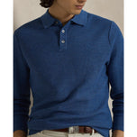 RLX Ralph Lauren Performance Polo-Collar Golf Sweater - Tide Pool Blue Heather
