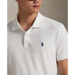 RLX Polo Prestasi Ralph Lauren Performance Stretch Mesh Golf Polo Shirt - Seramik Putih