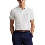 RLX Polo Prestasi Ralph Lauren Performance Stretch Mesh Golf Polo Shirt - Seramik Putih