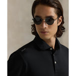RLX Ralph Lauren skräddarsydd passform Lätt luftflödesgolfpolo -skjorta - Polo Black