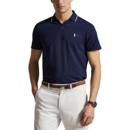 RLX Ralph Lauren 尖头定制合身高性能高尔夫 Polo 衫 - 精致海军蓝