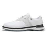 Puma Avant Wingtip Shoes Golf Spikeless - White/Feather Grey/Black