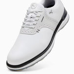 Puma Avant Wingtip Shoes Golf Spikeless - White/Feather Grey/Black