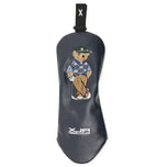 RLX 랄프 로렌 자수 폴로 베어 페어웨이 헤드커버 - 세련된 네이비
