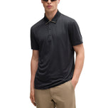 Boss PaddyTech Stretch Jersey Polo Golf Shirt - Svart