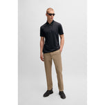Boss PaddyTech Stretch Jersey Polo Golf Shirt - Svart