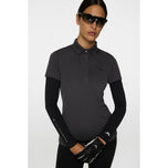 J.Lindeberg Women's Cassie Golf Polo Shirt - Asphalt