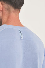 Castore stickad golfbesättningshals - Sky