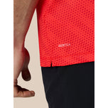 Castore Club Golf Ball Printed Polo Golf Shirt - Poppy Red/White