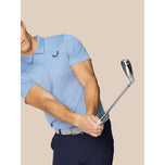 Kaos Golf Knit Pinnacle Pinnacle Knit Polo - Langit Biru/Angkatan Laut Midnight