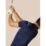 Castore Pinnacle LVS Rekayasa Kaos Golf Polo Golf - Midnight Navy/White