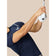 Castore Pinnacle LVS Rekayasa Kaos Golf Polo Golf - Midnight Navy/White