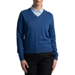 Cross Women 's Gina v -Neck Golf Knit- True Blue
