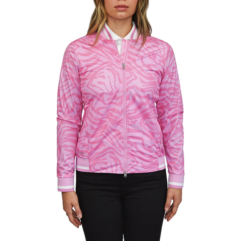 Cross Women's Storm Golf Jacket - Pink Zebra
