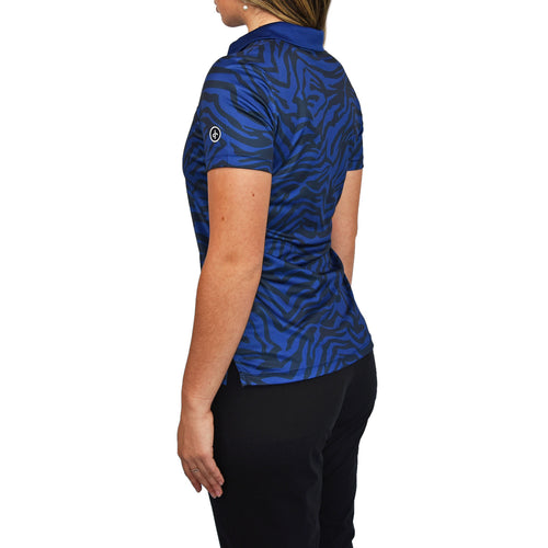 Cross Women's Clara Golf Polo Shirt - Navy Zebra