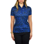 Cross Women's Clara Golf Polo Shirt - Navy Zebra
