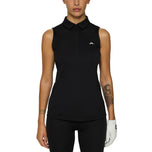 J.Lindeberg 여자 Dena Sleeveless Golf Polo Shirt- 블랙
