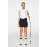 J.Lindeberg Women's Dena ärmlös golfpolo -skjorta - vit
