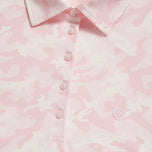 G/Fore 여성용 카모 실키 테크 나일론 민소매 골프 폴로 - 카메오