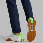 G/Fore G.112 Kasut Golf Kulit Berforated - Salji/Gecko