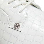 G/Fore G/Lock Croc-Embossed Gallivanter Golf Shoes - Snow