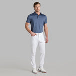 G/Fore Melange Ice Nylon Golf Polo Shirt - Twilight Melange