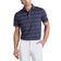 G/Fore Multi Stripe Tech Pique Performance Golf Polo Shirt -Twilight/Lava