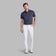 G/Fore Multi Stripe Tech Pique Performance Golf Polo Shirt -Twilight/Lava