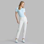 G/kedepan kerah berkotak -kotak wanita berusuk golf golf polo kemeja - fajar