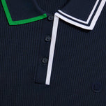 G/Fore dam bomullsblandning långärmad stickad golfpikétröja - Twilight