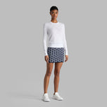 G/Fore Women 's Pointelle G Crewneck Golf Sweater- 눈
