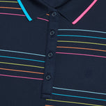 G/Fore女子分裂条纹技术Pique无袖高尔夫球球衫 - 暮光