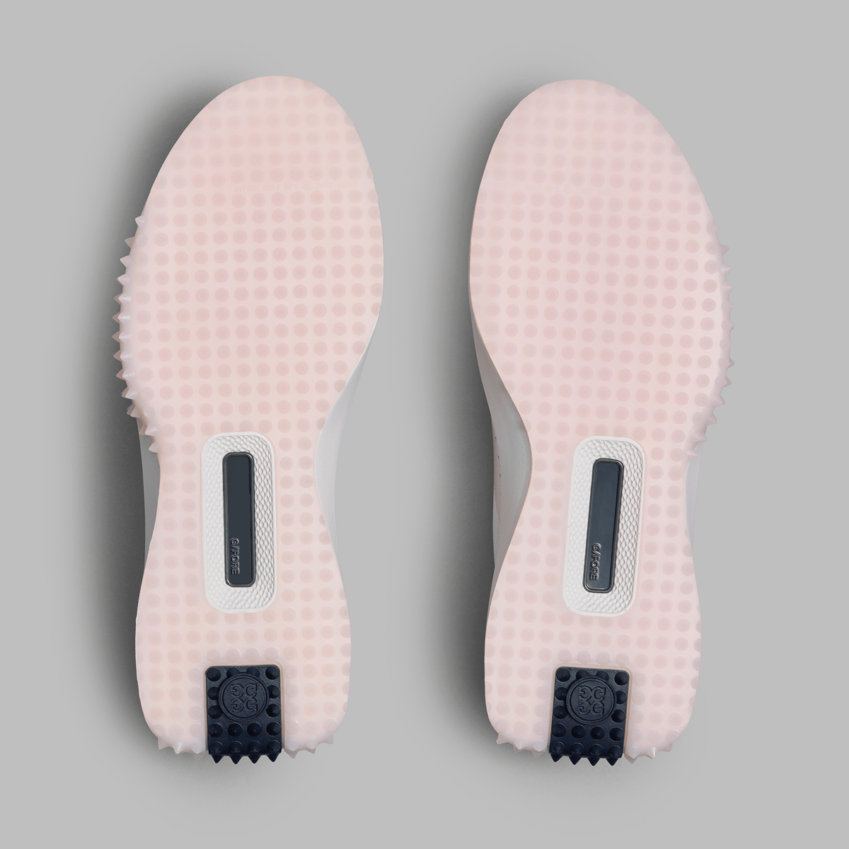 G/Fore Women's G.112 Perforated Leather Kiltie Golf Shoes - Snow/Blush