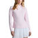 G/hadapan wanita Silky Tech Nylon 1/4 Zip Golf Pullover - Blush