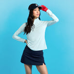 G/Fore Women's Silky Tech Nylon 1/4 Zip Golf Pullover - Daybreak