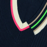 G/kedepan rompi golf sweater stripe wanita - senja