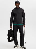 J.Lindeberg Maclean Zip Golf Midlayer - Black