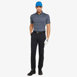 Galvin Green Marlo Breathable Golf Polo Shirt - Hitam/Royal Blue