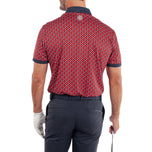 Kemeja Golf Galvin Green Maxwell - Merah/Angkatan Laut