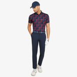 Galvin Green Miles Breathable Golf Polo Shirt - Angkatan Laut/Merah