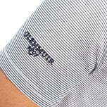 Glenmuir Torrence Micro Stripe Performance Golf Shirt - Putih/ Tentera Laut