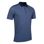 Glenmuir Gullane Prestasi Polo Golf Shirt - Light Grey/ Navy