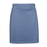 GLENMUIR Wanita Emeli Regangan Performance Golf Skort - Navy/ White Gingham
