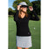 Golftini Women's Stretch V-Neck Golf Sweater - Black