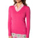Sweater Golf V-Neck Regangan Wanita Golftini - Merah Jambu Panas