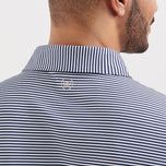 Peter Millar Hales Performance Jersey Golf Polo Shirt -Navy