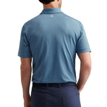 Peter Millar Hales Prestasi Jersey Golf Polo Shirt - Navy/Cottage Blue