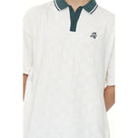 Huffer Check Par Golf Polo Shirt - Chalk